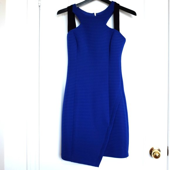 COPY - Guess Blue Sleeveless Scuba Sheath Dress Size 4 - Picture 4 of 13